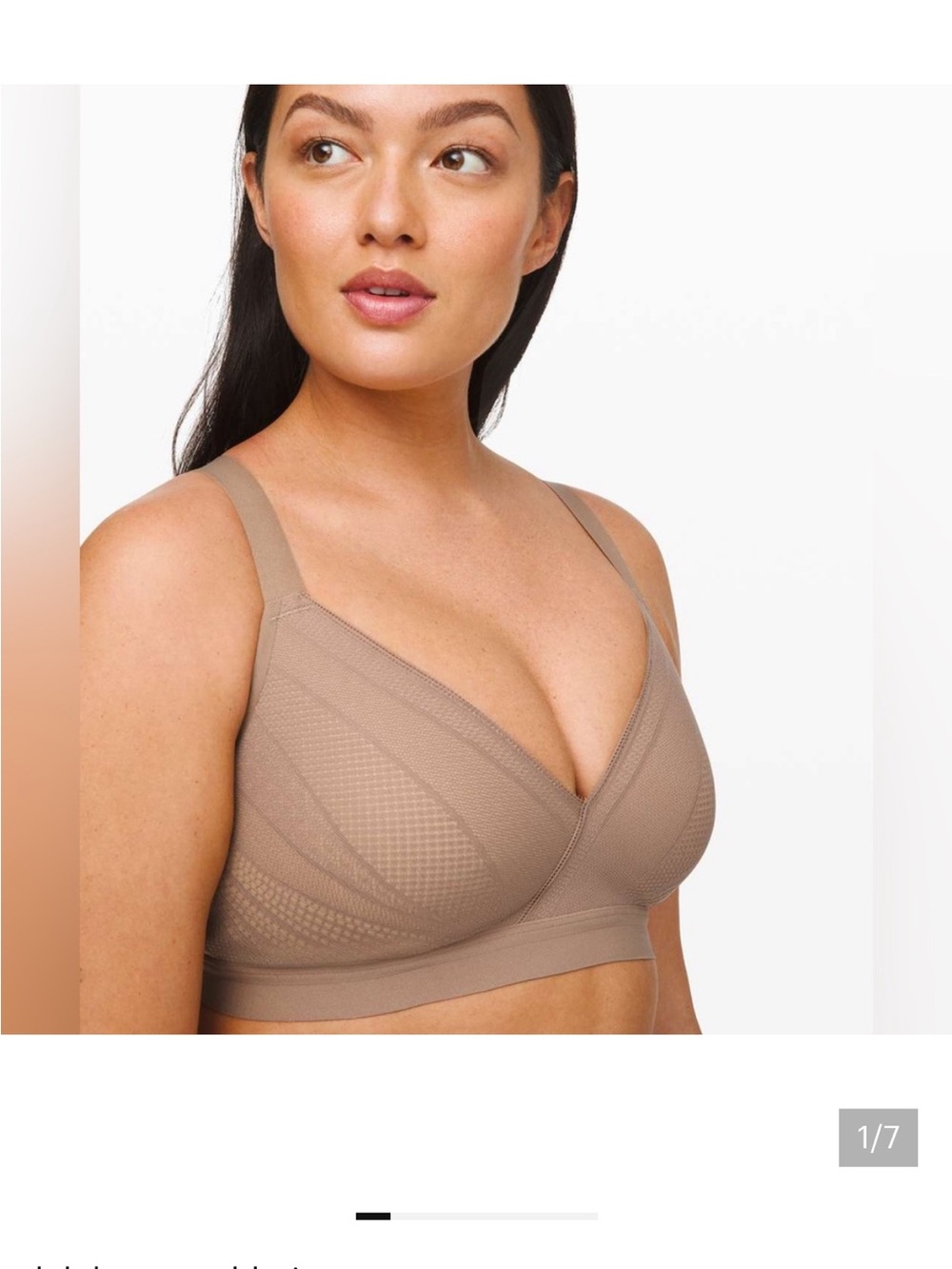 lululemon athletica Awake to Lace Bralette — taupe- 36C